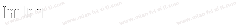 Morandi UltraLight字体转换